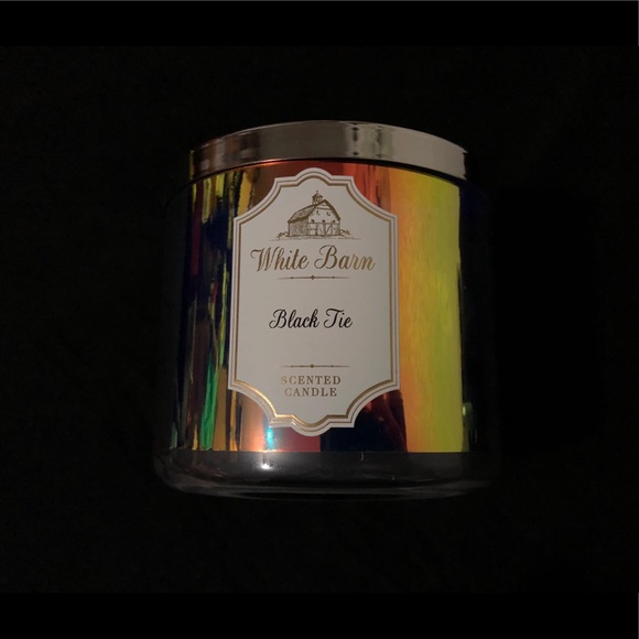 Bath & Body Works Other - White Barn Black Tie Scented 3-Wick Candle Bath & Body Works Other - White Barn Black Tie Scented 3-Wick Candle